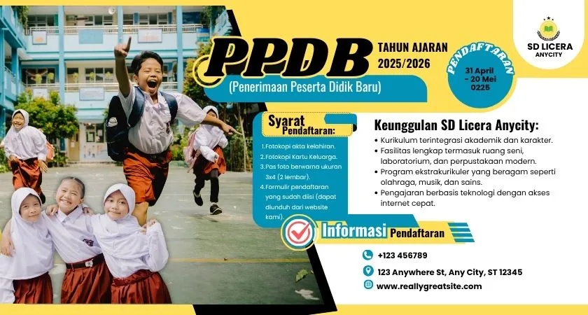 SPMB SD Negeri Kulon Progo Tahun 2025 Dibuka: Kemudahan Pendaftaran Berkat CMS Sekolah